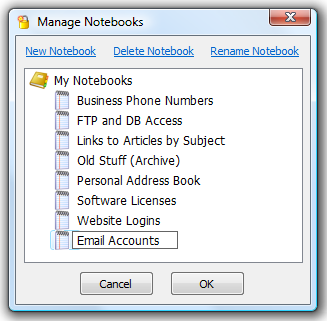 Manage Notebooks